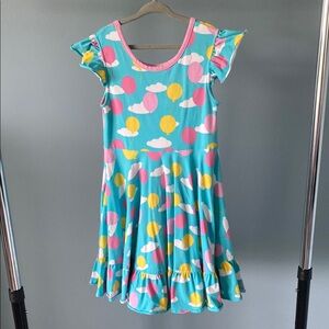 Eleanor Rose Birthday Balloons Kids Twirl Dress